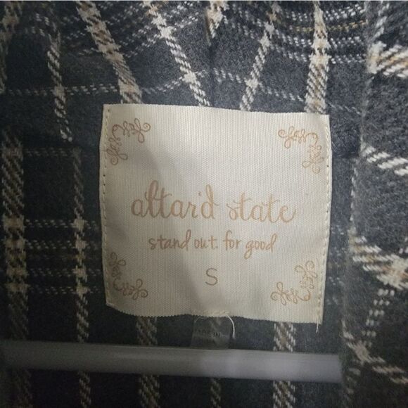 Altar'd state gray wool blend oversized vest sz sm - Picture 5 of 5